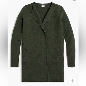 J. Crew factory Vanessa sweater jacket size M (OLIVE)